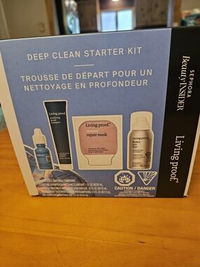 Living Proof Hair Care Travel Sample Set Clarifying Shampoo Restore Repair Mask